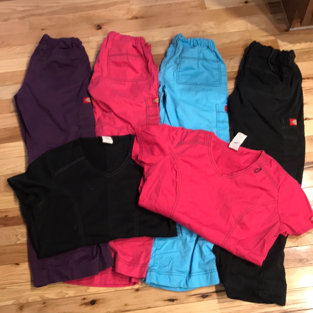 Scrub lot Small Petite tops XXS petite bottoms